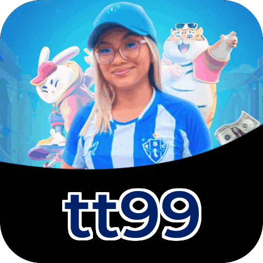 Interface do aplicativo tt99 mostrando jogos disponíveis no iOS e Android